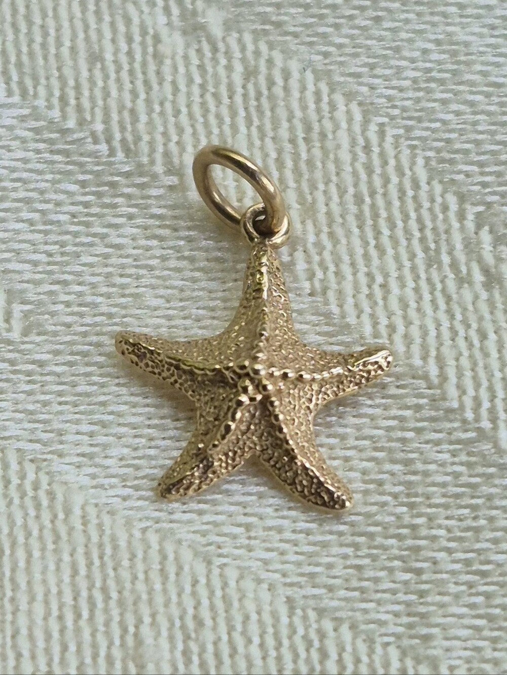 14K Gold Starfish Charm